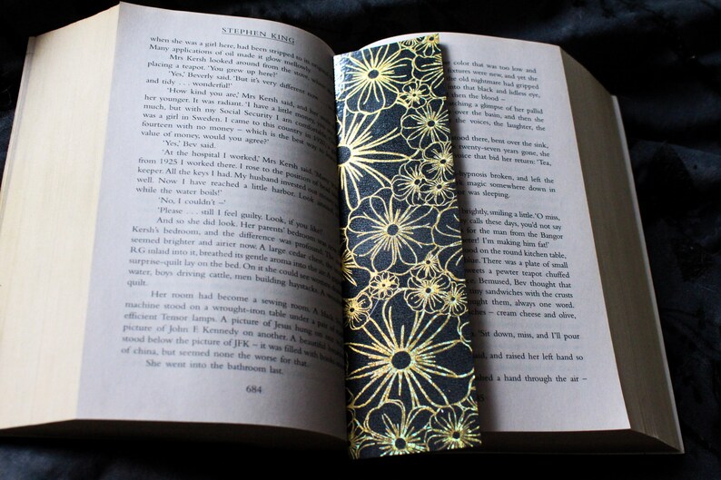 Flower Pattern Bookmark Foiled zdjęcie 4