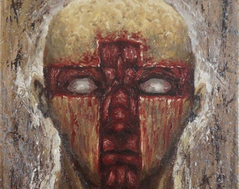 Ölgemälde, Gothic Kunst, Religion, Christentum, Dark Art, Horror Art