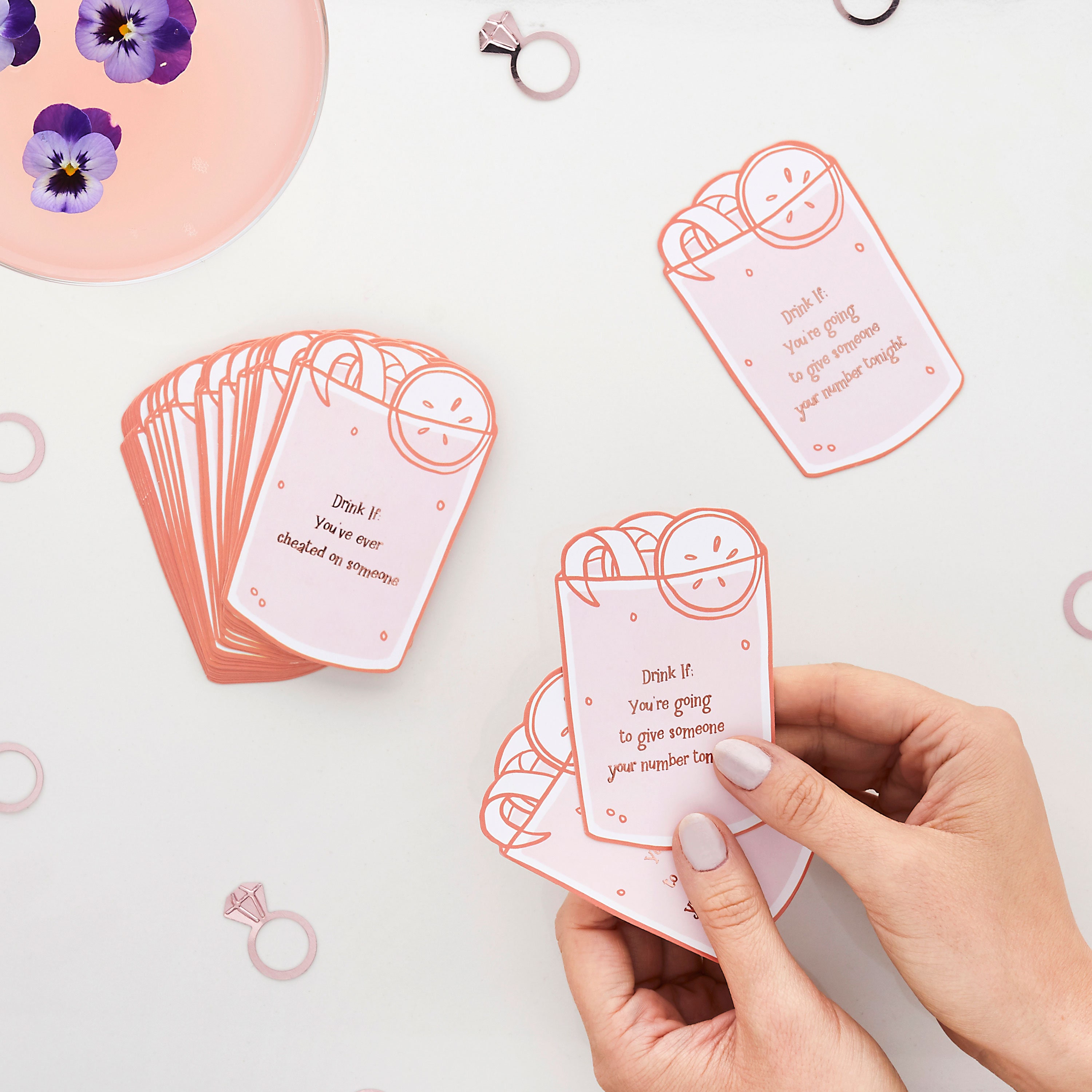 50 Pack She Said Yaaas 'drink If' Game Cards Etsy UK