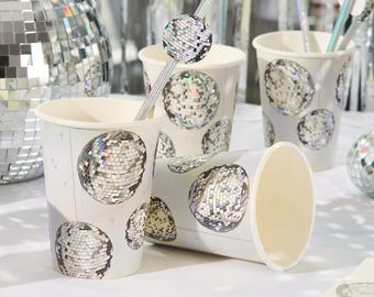 Disco Paper Cups - Pack of 8