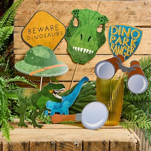 Dinosaur Party Props - Pack of 10