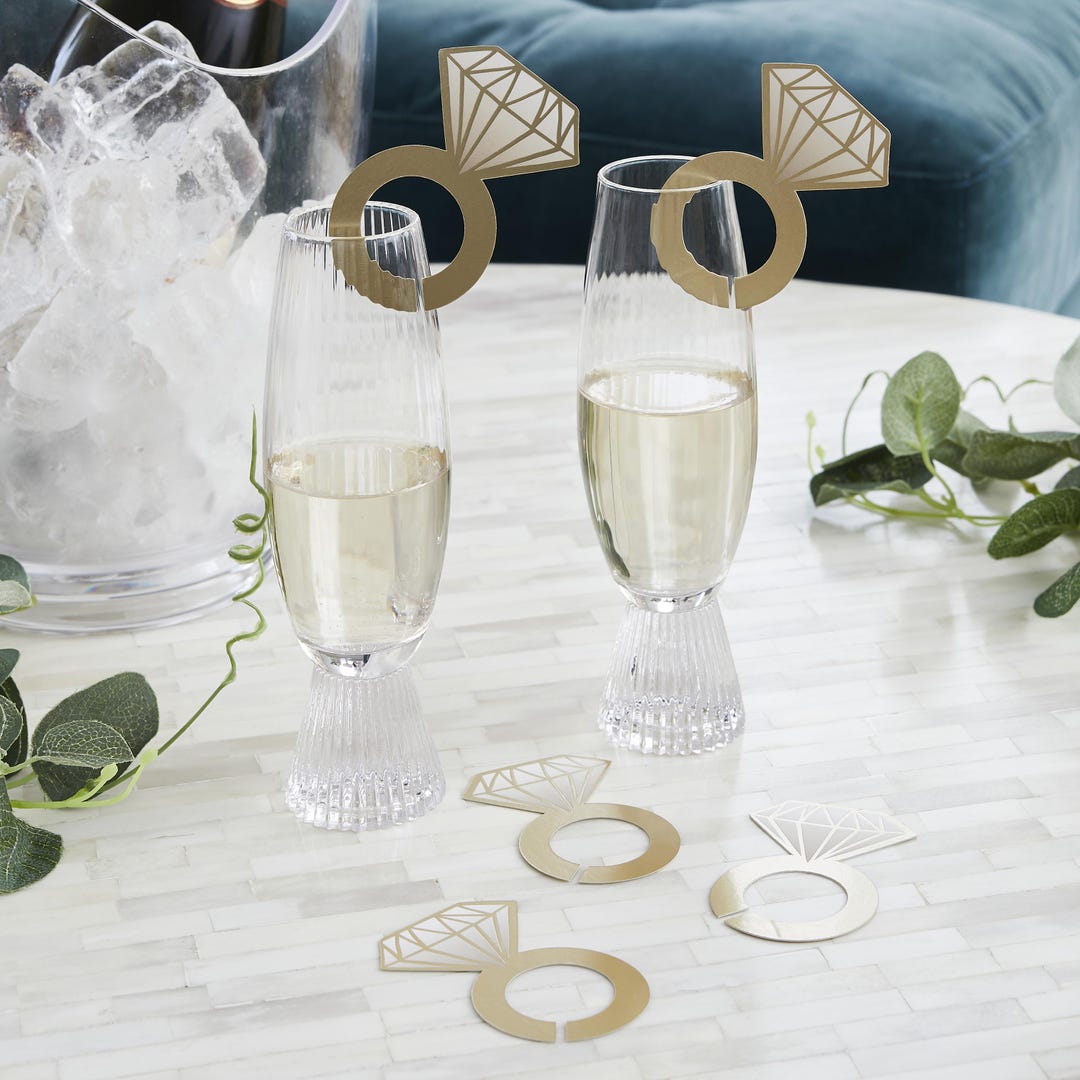 Ring Decoration for Glass 12 Pack - Etsy