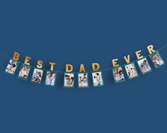 Best Dad Ever Photo Garland 3M