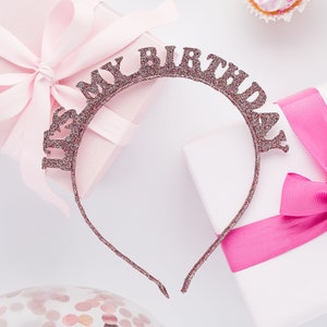 Rose Gold Birthday Headband