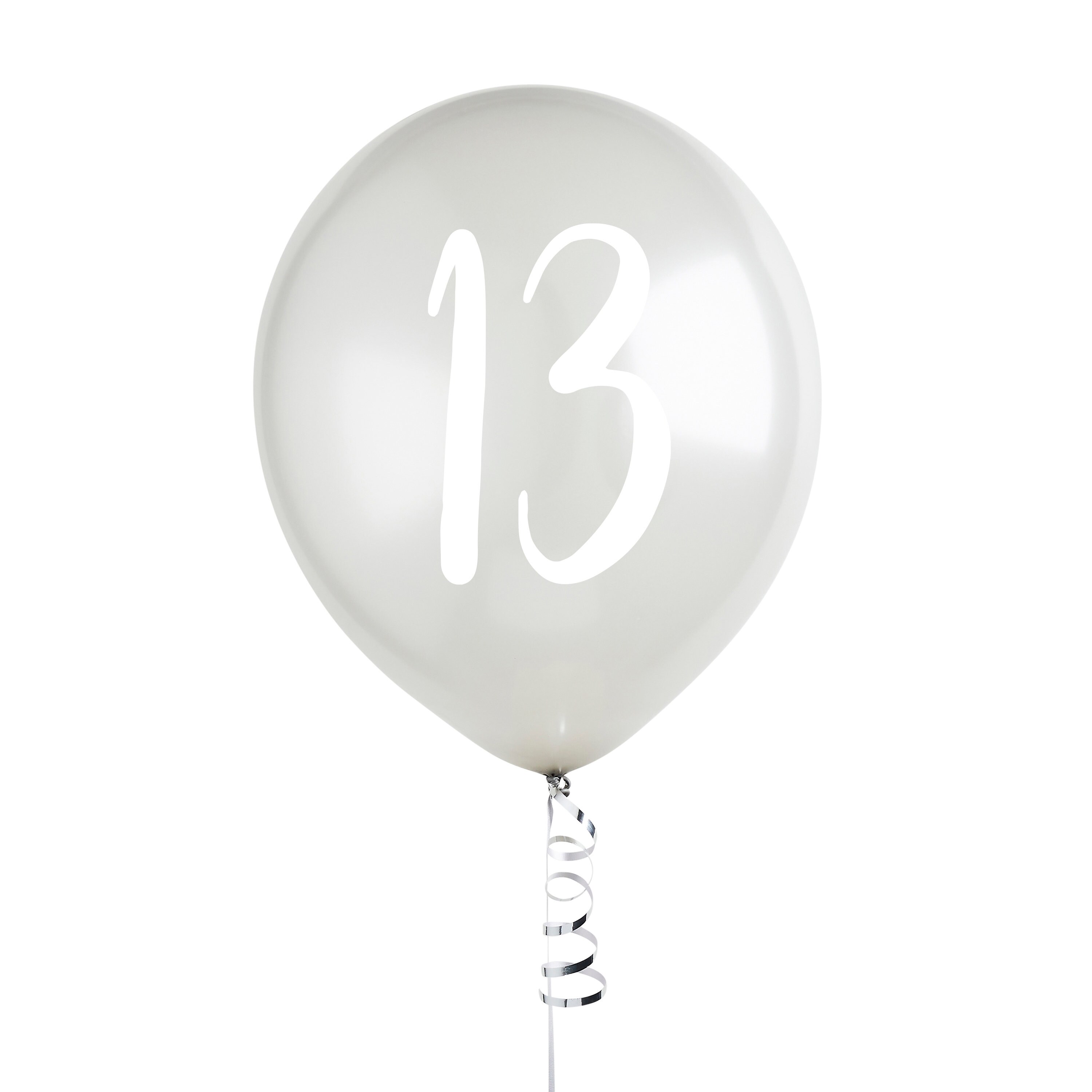 12 Latex-Luftballons Mit Nummer 13 – Metallic-Farben, Ca. 30 Cm Aufgeblasen, Für 13. Geburtstag Oder Themenpartys