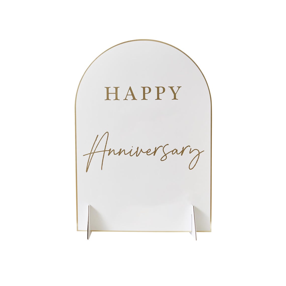 Happy Anniversary Card Table Sign With X2 Customised Sticker Sheets - Etsy
