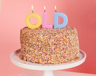 Pastel &#39;Old&#39; Candles