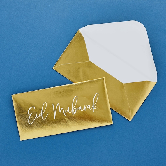 Eid Money Envelopes Gold 5 Pack