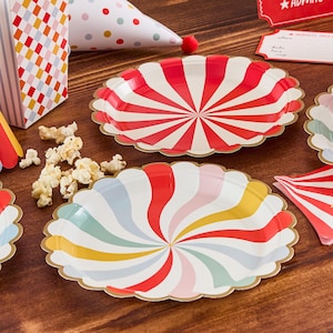Circus Paper Plates - Pack of 8