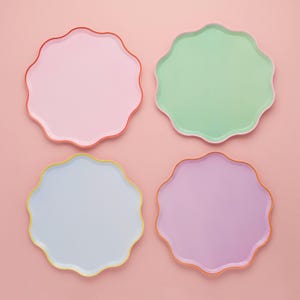 Piatti di carta Bright Banquet - Confezione da 8
