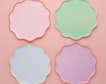 Bright Banquet Paper Plates - Pack of 8