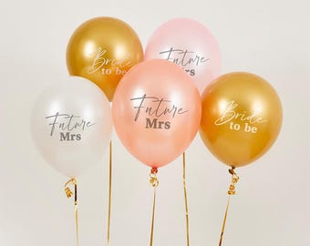 Palloncini in lattice "Bride To Be" da 30 cm - Confezione da 5