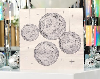 Disco Paper Napkins - Pack of 16