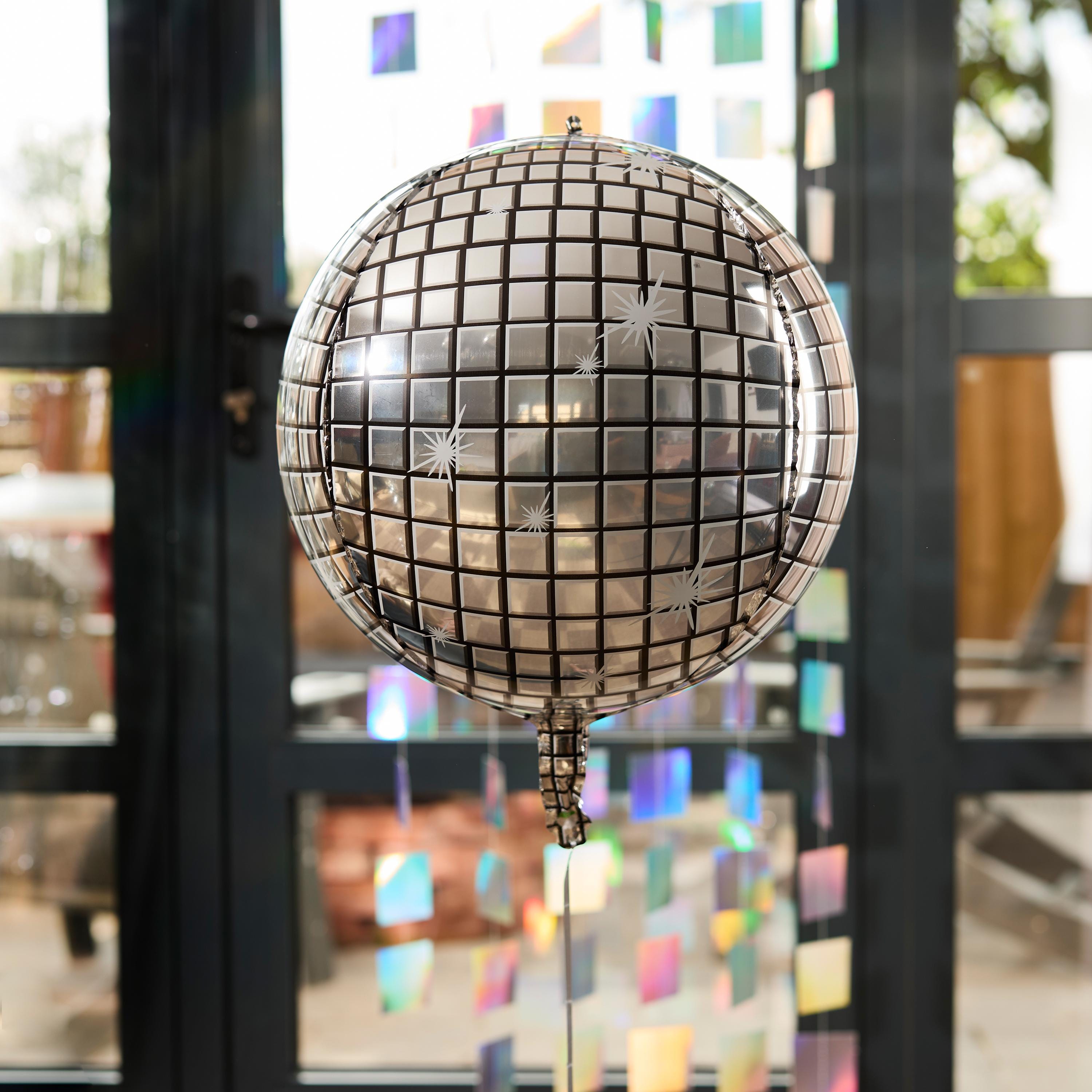 Ballons d'anniversaire, 9 ballons Disco Ball, 22 pouces 4D Birthday Balloons, ballons pour la décoration d'une fête d'anniversaire sur le thème de disco, Bar Mitzvah Graduation Party Decoration