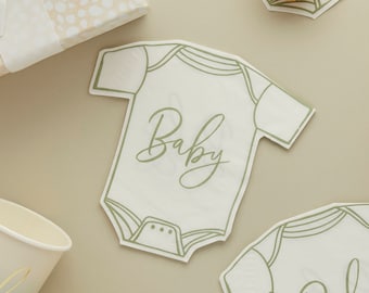 Sage babygrow-papieren servetten, 16 stuks