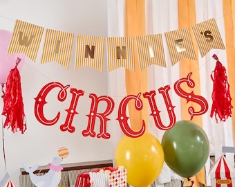 Banderole en carton personnalisable Circus x2 2 m