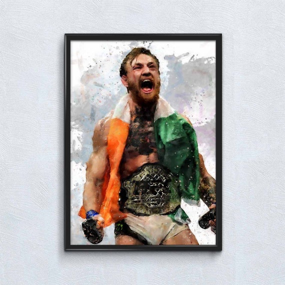 Conor McGregor Poster Wall Art UFC Home Decor Gift Print