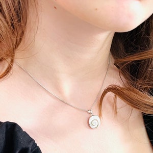 Shiva Eye Necklace | Sterling Silver Shell Necklace | Ocean Necklace | Sea Necklace | Sea Pendant | Shell Pendant | Ocean Jewelry