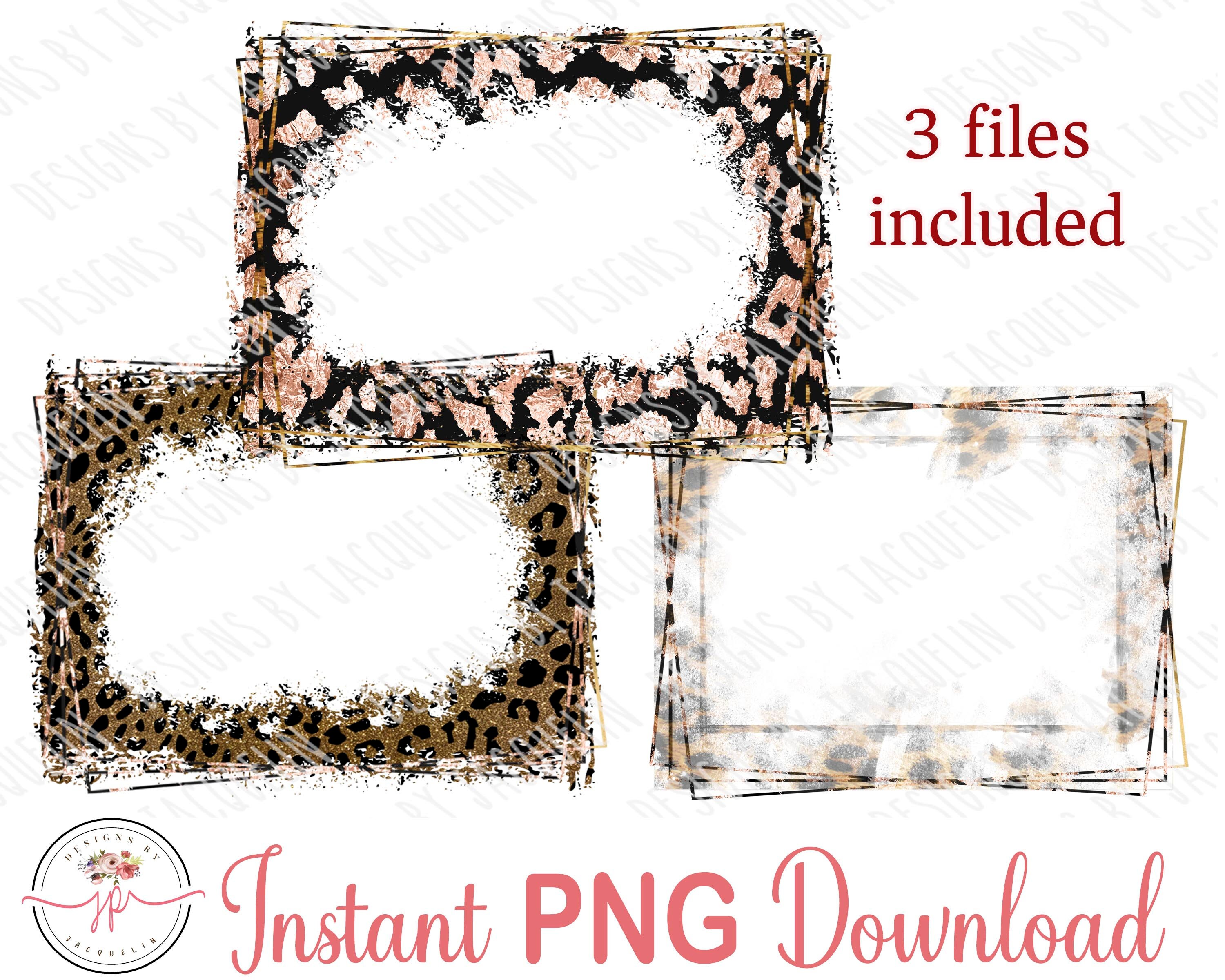 Red Leopard Frame 3 PNG Digital Background Leopard Frames, Frame, Border, Valentine ...