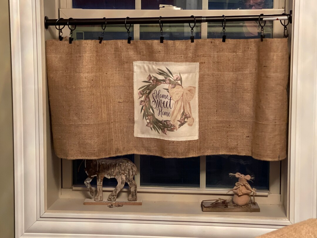 Farmhouse, Home Sweet Home, Wreath, Cotton, Bow Burlap Feed Sack