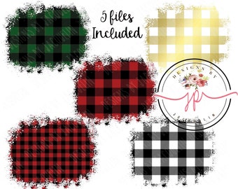 5 png digitale PNG Hintergrund kariert, Check Splashes, digitaler Upload, Sublimation