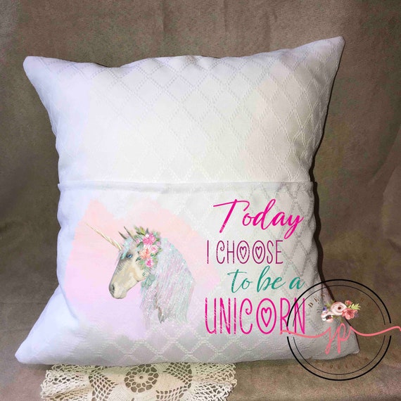 unicorn reading pillow