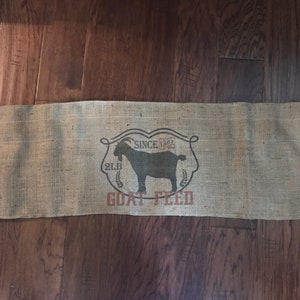 Farmhouse style, shabby, burlap, farm, goat, goat lover, fresh eggs, feed sack, Kitchen Curtains, Bathroom Curtains , Window Treatments image 2