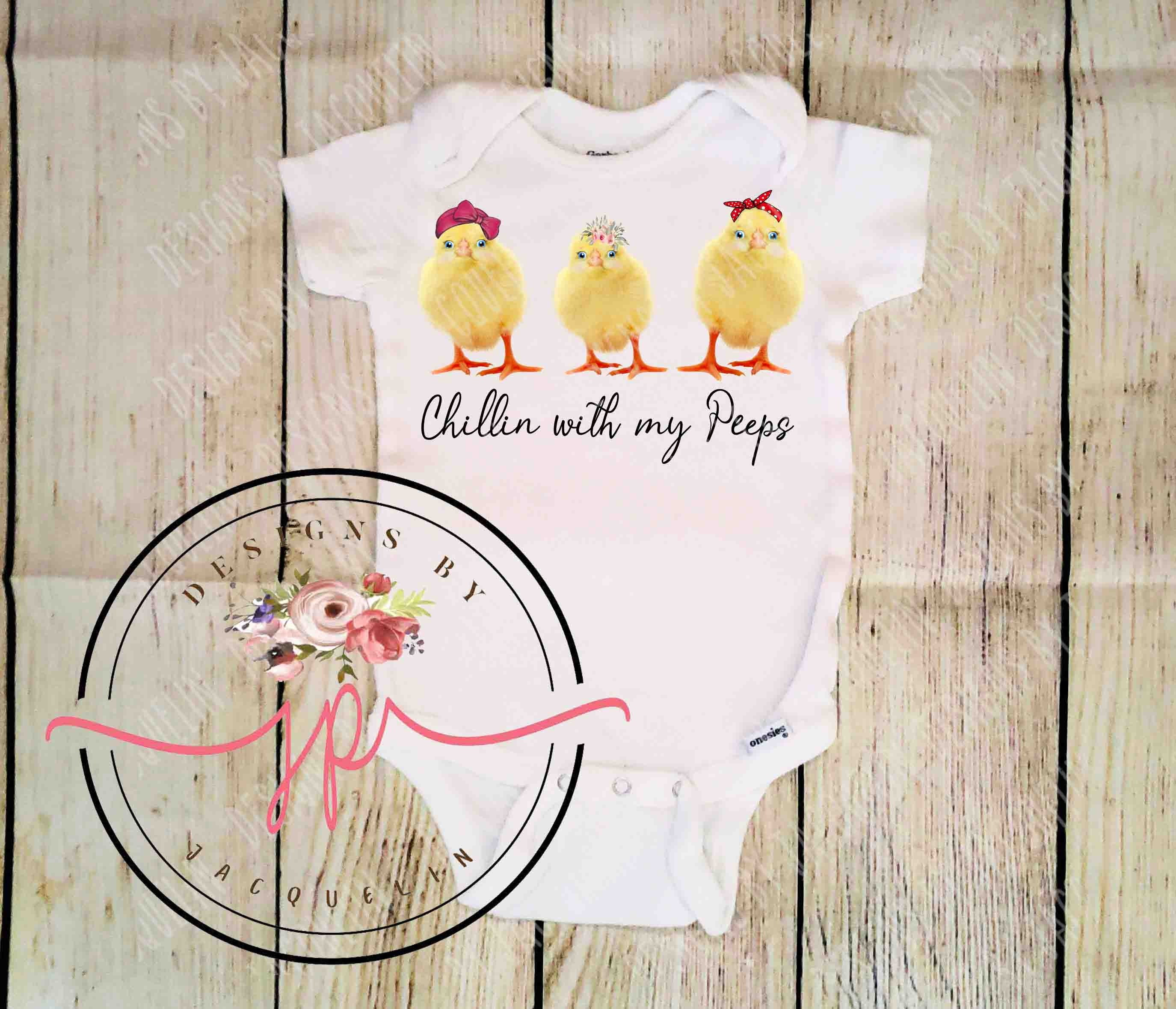 Easter Chillin With My Peeps Baby Duck Peep Chick Free Etsy