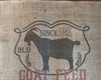 Farmhouse style, shabby, burlap, farm, goat, goat lover, fresh eggs, feed sack,  Kitchen Curtains, Bathroom Curtains , Window Treatments