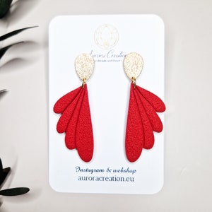Big Sale Handmade Dangle Earrings Polymer Clay Jewelry Christmas Gift Ideas for Women Holiday Eve Earring Geometric Statement Floral Boho zdjęcie 9