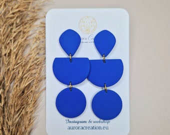 Geometric Blue Earrings Geometric Blue Earrings