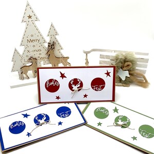 Weihnachtskarte "3 kleine Kreise"