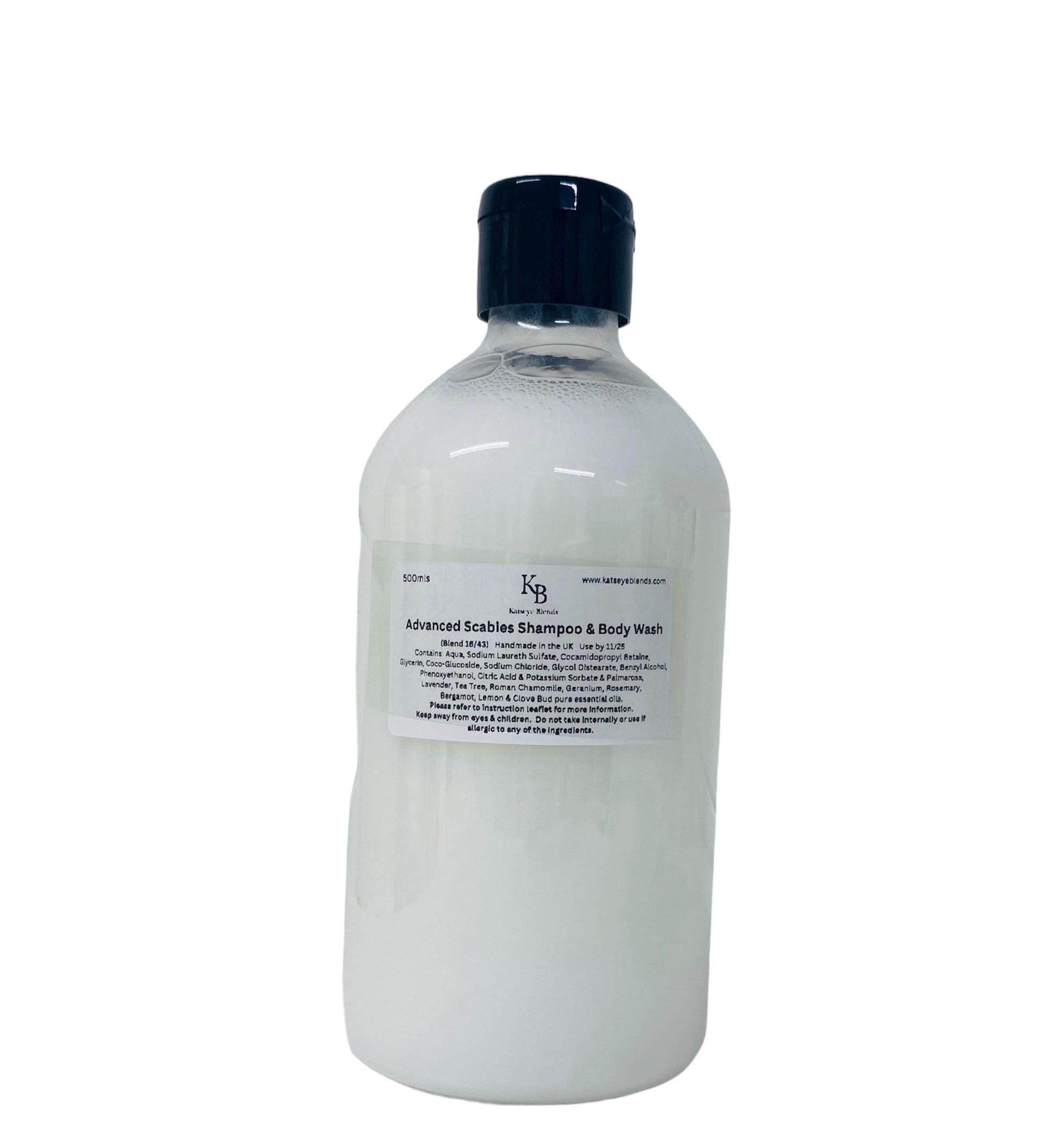 Shampoo & Body Wash for Scabies 250ml. Natural Aromatherapy UK Handmade
