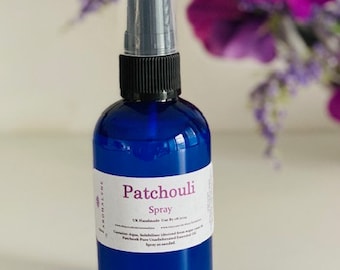 Patchouli Spray 100mls, Natural Aromatherapy UK Handmade