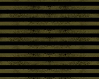 Streifen Jersey "Stripes" Stoff schwarz olive gestreift je 50 cm