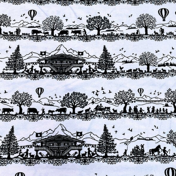 Jersey Schweizer Scherenschnitt Stoff 