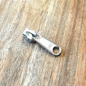 Schieber silber für Endlosreissverschluss 6.5 mm breit (1 Stück)
