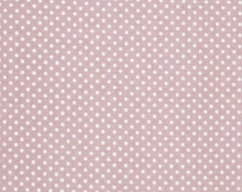 Toile cirée AU Maison « Lavender Dots » Toile cirée, petits points blancs sur rose clair