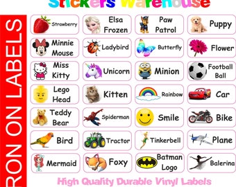 Details about   Clothes Stick On Name Labels for Clothing Name Tags Label Stickers For Uniform 