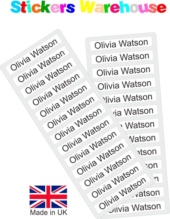 25 Custom Name Iron On Personalised Name Labels Stickers s Etsy 25 Custom Name Iron On Personalised Name Labels Stickers s Etsy