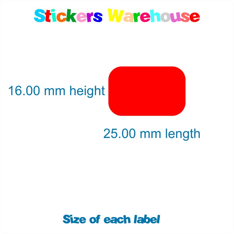 45 Personalised Rectangular Vinyl Stick on Name Stickers Etsy UK