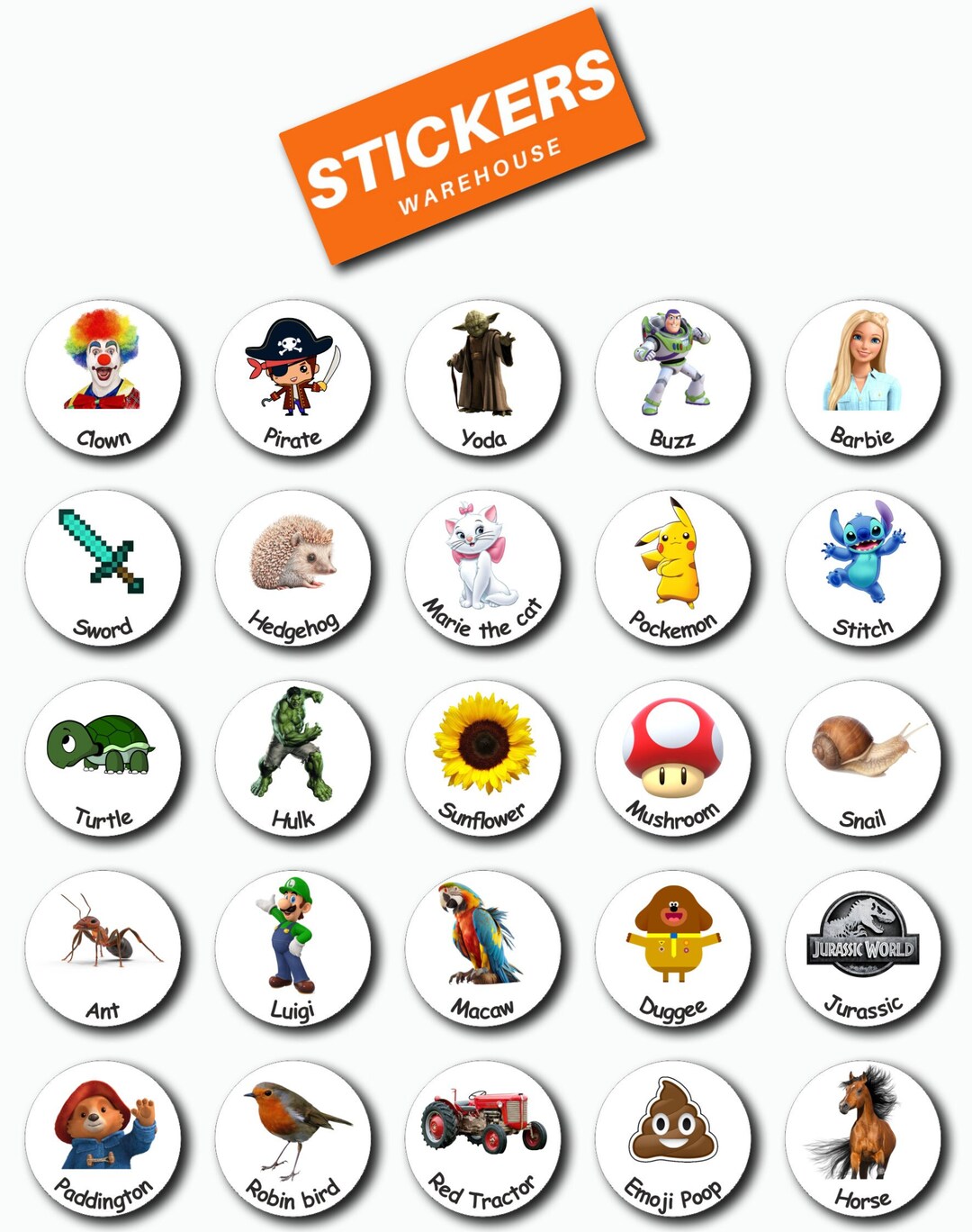 Top Sticker Names 40 Custom Name Stickers Personalised Name Labels With Image Stickers ...