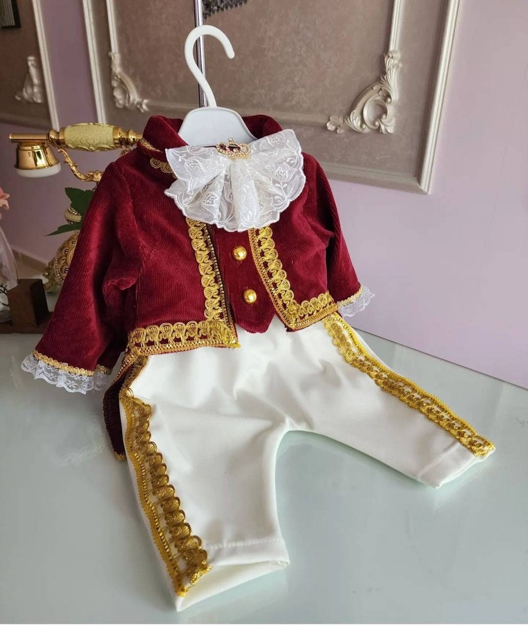 Baby Boy Tuxedo Suit Birthday Suitroyal Baby Etsy