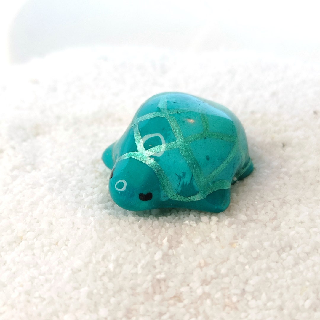 Mini Lucky Turtle Lucky Turtle Miniature Clay and Resin Etsy