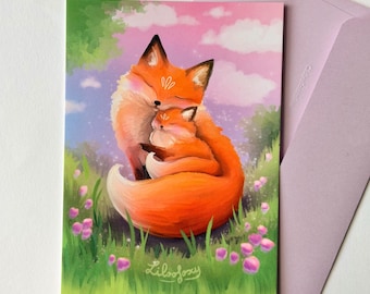 Carte illustrée - Tendresse