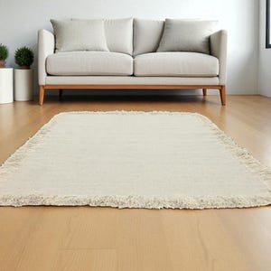 Hand loom Fringes Kilim Grey Color Wool Kilim Rug Handwoven, Handmade Rug, Flatweave Rug, Bohemian Durrie Rug Custom Durrie hand tufted rug