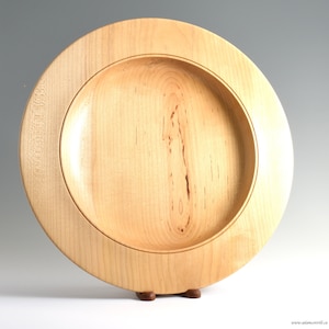 Handmade 13&quot; Hard Maple Platter, Charger,  or Serving Tray