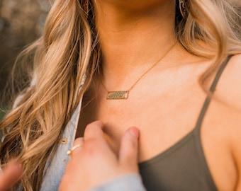 Pressed Fern Necklace | Real Fern Necklace | Real Pressed Flower Necklace | Dried Wildflower Necklace Jewelry | Minimal Flower Necklace