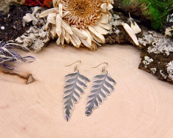 Real Fern Earrings | Pressed Fern Earrings | Pressed Wildflower Jewelry | Real Pressed Flower Earrings | Handmade Fern Jewelry | Resin Ferns