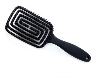 The Zara Brush (Black) - The Bristle Brush Company London